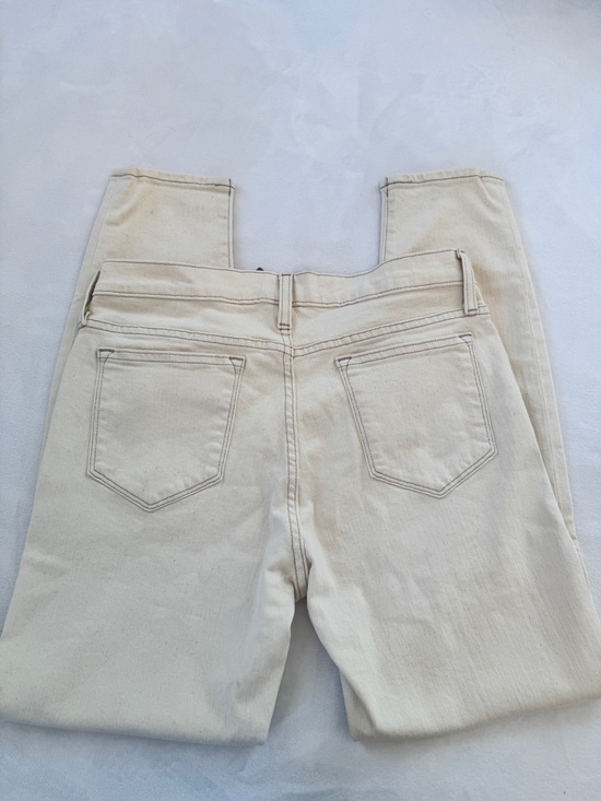J. Crew Cream High-Rise Skinny Jeans Size 30 - Picture 3 of 4